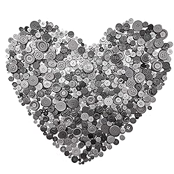 600-700Pcs Gray Buttons for Crafts Bulk Assorted