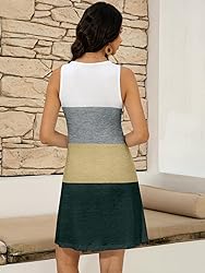 LUXVEER Women's Summer Dress 2025 Sleeveless