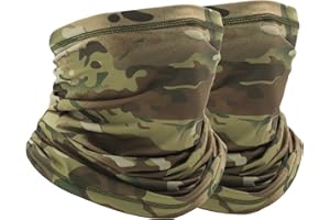 Agymo Cooling Camo Gaiter Face Mask, UV Protection，Face Scarf Bandana, Breathable Lightweight