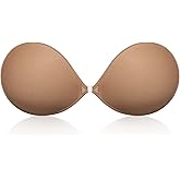Wingslove Adhesive Bra Reusable Strapless Self Silicone Push-up Invisible Sticky Bras for Backless Dress