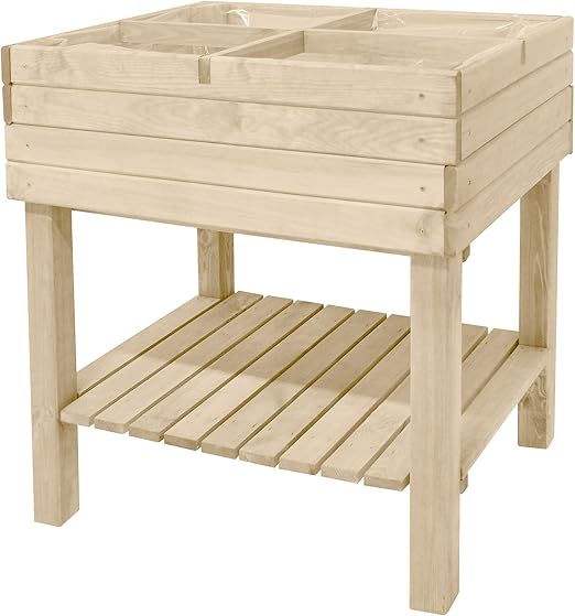 Bancal, madera de pino 79 x 59 x 79 Stand Bancal Maceta Bancal ...