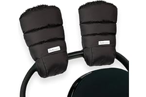 7AM Enfant Stroller Warmmuffs Gloves - Anti-Freeze Stroller Mittens for Handlebars, Water Repellent Hand Warmer Muff for Cold