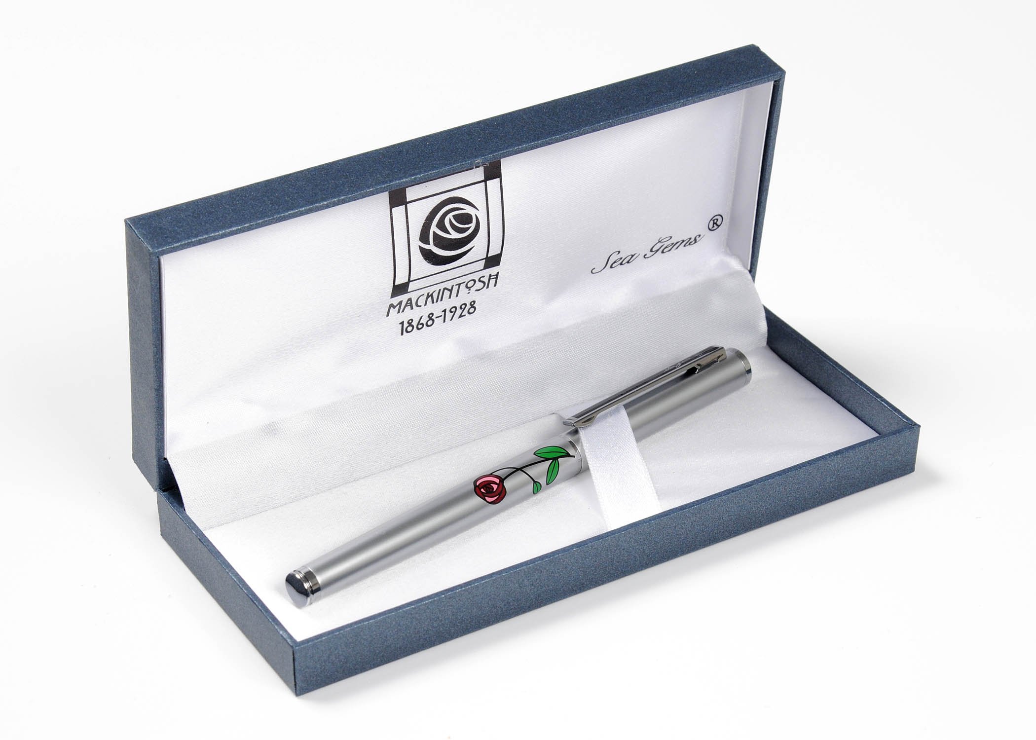 Sea Gems Fountain Pen in a Mackintosh Rose Design