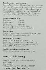 Beaphar Calcium Tablets for Dogs 180 Count Calcium Minerals Seaweed view 2