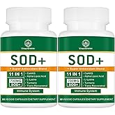 VITACRLLYNMN 700MG Sod Superoxide Dismutase Supplement - High Potency Antioxidant Supplement for Cellular Health - 120 Capsules