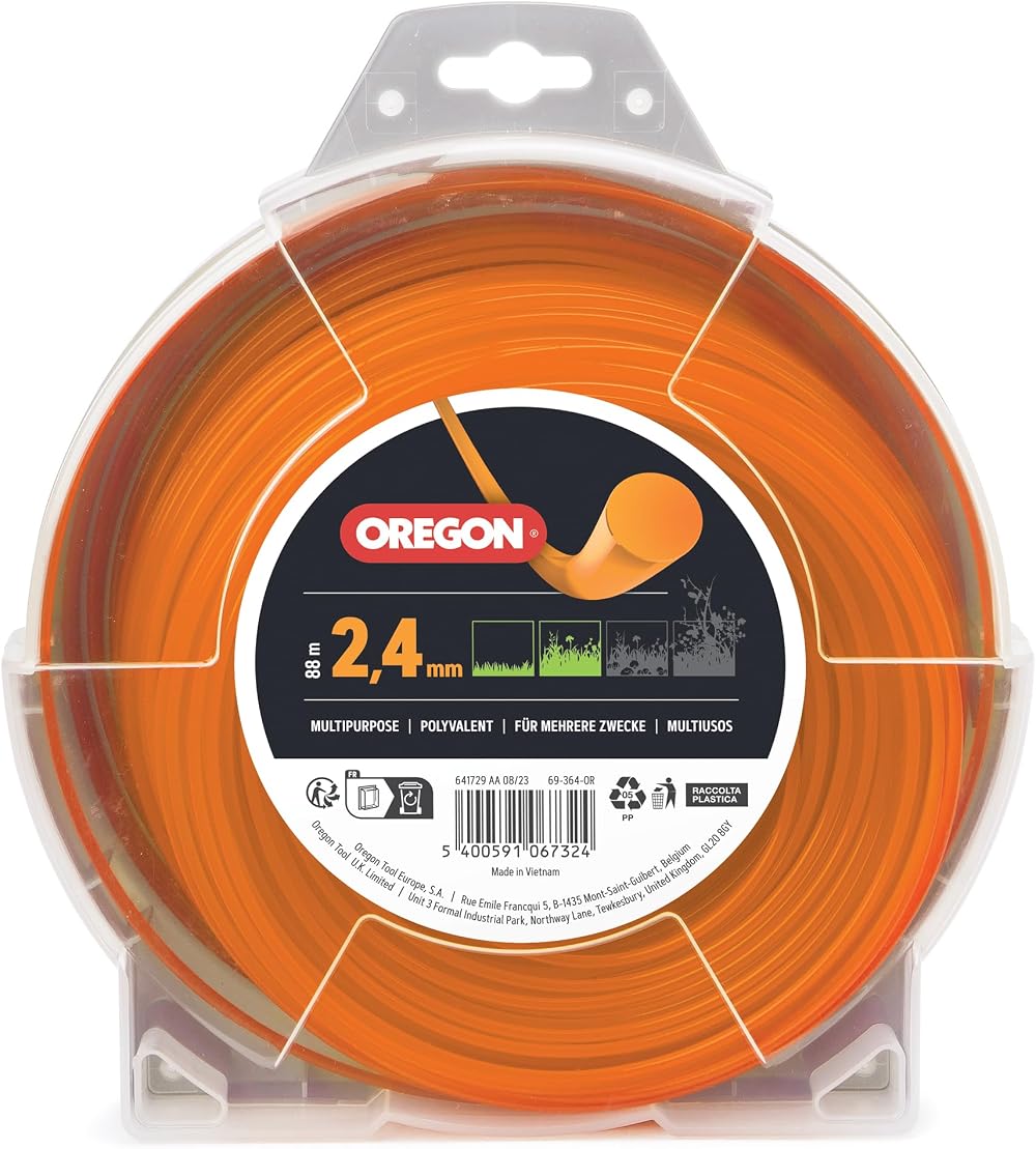 Oregon Orange Round 2.4mm Trimmer Line 88m fits Most Models 69-364-OR