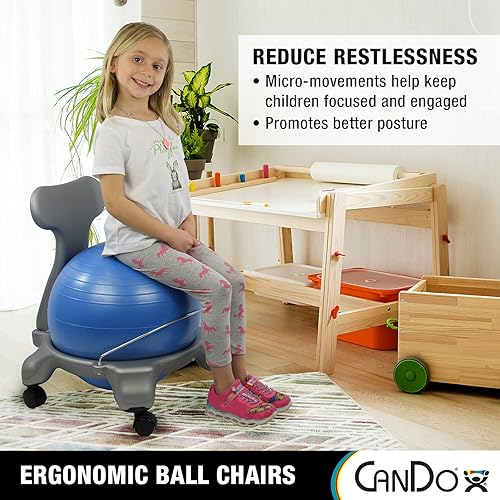 CanDo Children's Ball Chair Inflatable Ergonomic Active Seating