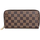 Louis Vuitton Women's Pre-Loved Louis Vuitton Zippy Wallet NM, Damier Eb, Brown, One Size