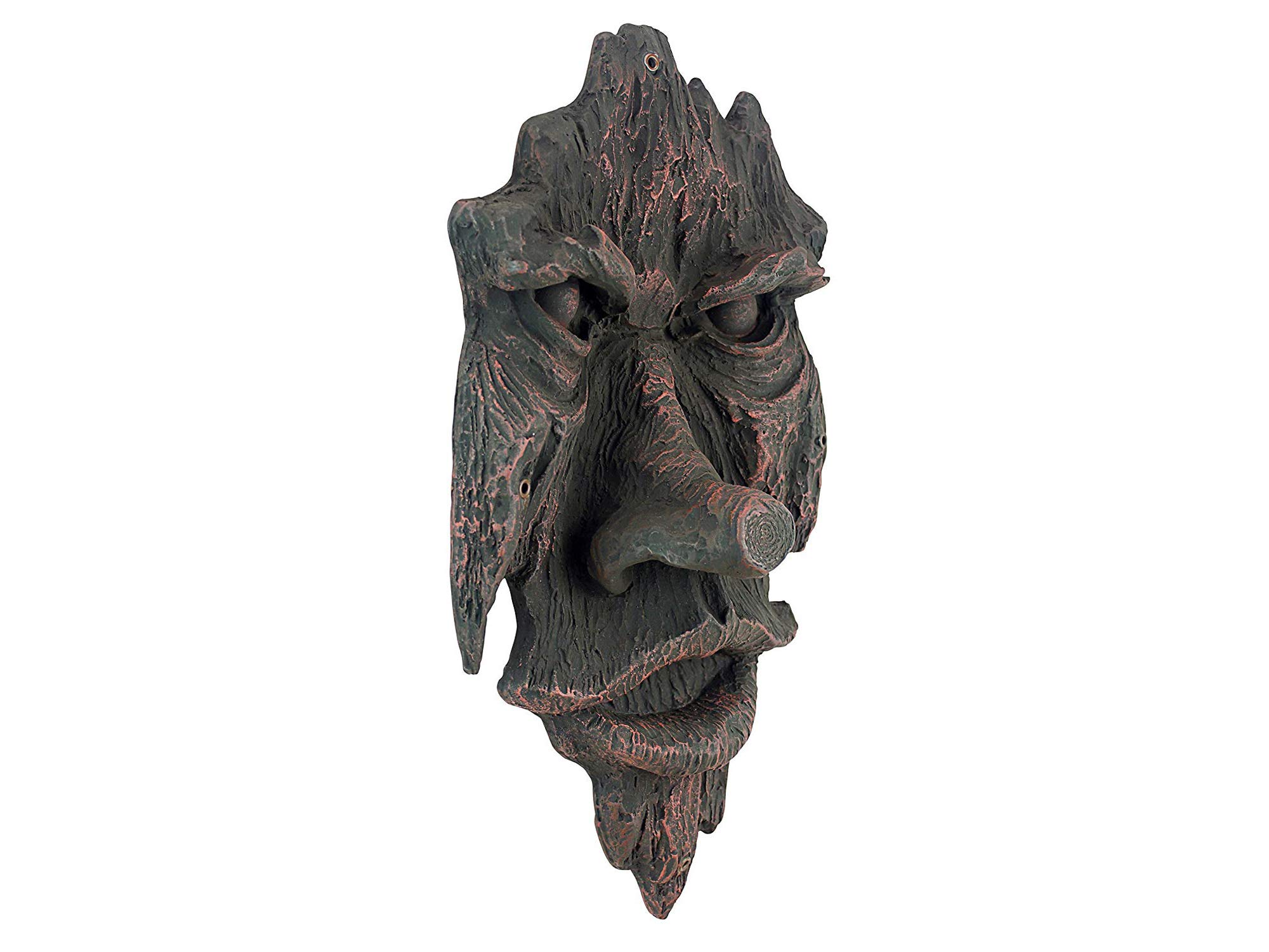 Design Toscano The Spirit of Nottingham Woods Greenman Wall Sculpture, 38 cm, Polyresin, Woodtone