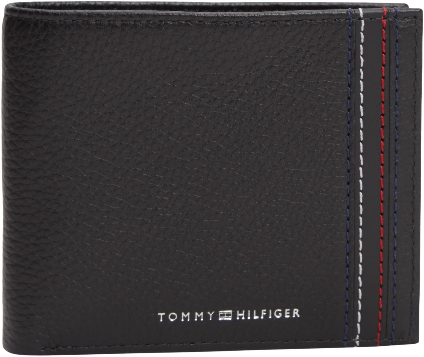 Tommy Hilfiger Herren Geldbeutel Central Coin aus Leder, Schwarz (Black), Einheitsgröße