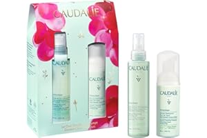 Caudalie Vinoclean Mothers Day Gift Skin Care Set, Makeup Removing Cleansing Oil 75 mL and Instant Foaming Cleanser 50 mL Dou