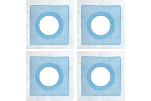 Muschbath 4 Pack Waterproof Pipe Seal Gasket, 70mm 2.75" Resilent Opening, Valve Seal, Square Pipe Edge Seal for Shower Valve and Shower Head And Pipes
