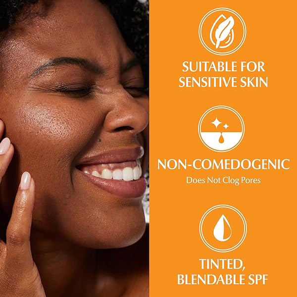 EUCERIN SUN TINTED SENSITIVE MINERAL FACE SUNSCREEN LOTION SPF 35, NON-COMEDOGENIC MINERAL SUNSCREEN WITH GENTLE ZINC OXIDE PROTECTION FOR SENSITIVE SKIN, 1.7 FL OZ BOTTLE