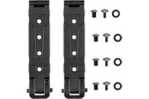 GENERIC Molle Attachment Clips with Mounting Hardware for Vests, Backpacks, Holsters, Pouches, Locking Belt Clips Black