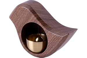 AUGEGEL Door Opening Bell,shopkeepers Bell for Hanging on Door,Magnetic Attached Wood Doorbell,Creative Gift,Ornaments and Hanging Decoration for Entrance,Fridge Sticker Decor