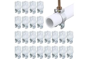 Yaocom 25 Pcs Zinc Plated Steel EMT Conduit Hanger with Bolt Ideal for Rigid and EMT Conduit Mounting to Surfaces, Insulated Supports or Threaded Rods, Furnished with Nut and Bolt (1/ 2 Inch)