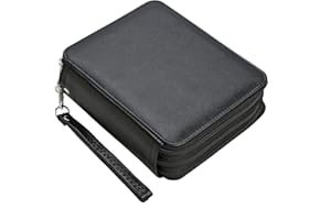 Lbxgap PU Pencil Case - 72 Slots Colored Pencil Case Organizer with Zipper for Watercolor Pens, Pencil Case Organizer for Artist