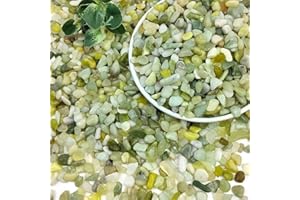 SHIZWU 2LB Succulent Jade Pebbles for Indoor Plants, 3/8 Inch Natural Decorative Polished Stones, River Rocks for Landscaping,Vase, Flowerpot Decoration, Indoor Decoration and Garden Decoration