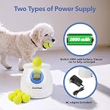 pet prime Large Automatic Dog Ball Launcher with 6 Mini Balls 10-40ft view 7