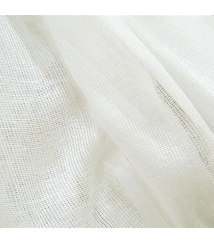 10 Yards White Tobacco Cloth Natural Cotton Fabric Lightweight for Wedding  Decor by JCS : Health & Household