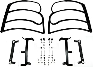 BEARMACH Brand Rear LAMP Guards - Pair Compatible with Land Rover Range Rover Sport 2005-2009, Part # VUB501920