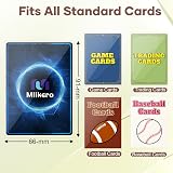 Mlikero 600 Card Sleeves Clear Standard 66x91mm MTG Football Game Cards view 3