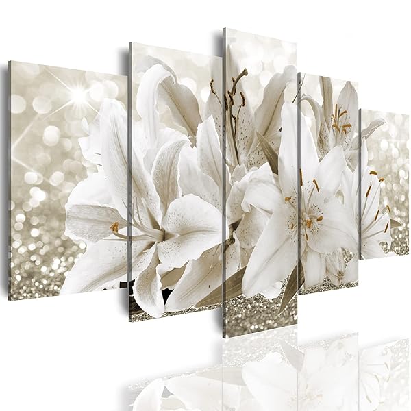 LUDUHU ARTS MODERN FLOWER THEME WALL ART –...