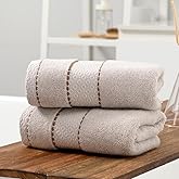 Absnuopt Lime Grey Hand Towels Highly Absorbent 100% Cotton Ultra Soft Lightweight Terry Decorative Hand Towel for Bathroom 13 X 29 inch, 2 Piece