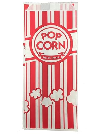 Carnival King Paper Popcorn Bags 