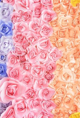 picture Pink Champagne Color Background laeacco 3x5ft vinyl backdrop photography background colorful flowers background pink champagne blue flower blossoms paper flower decorations birthday