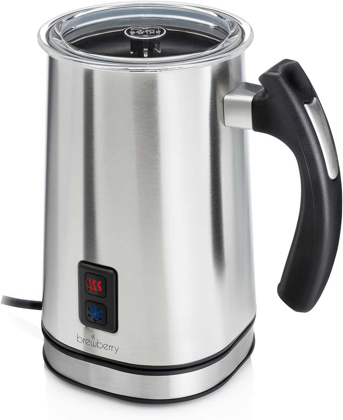 Brewberry Stainless Steel Premium Automatic Milk Frother and Warmer