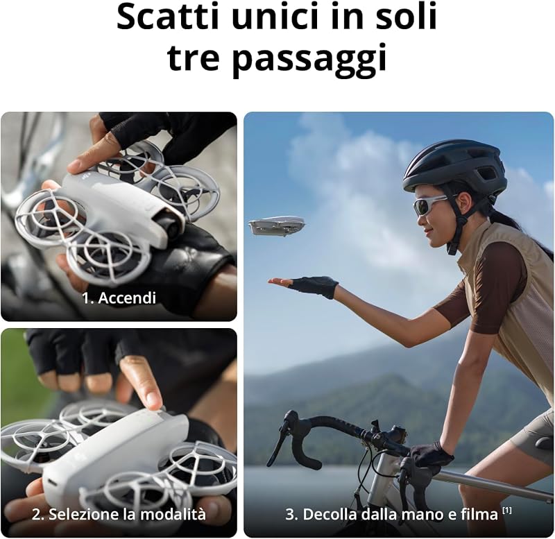 Neo Combo Fly More, mini drone con fotocamera UHD 4K per adulti