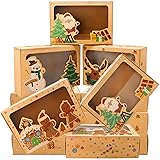 Hifunwu 12 PCS Christmas Cookie Boxes Christmas
