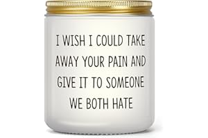 PARDIEUR Get Well Soon Gifts for Women Men, Funny Get Well Gifts for Her Him, After Surgery Present, Feel Better Gifts for Mom Sick Friends, Grieving, Divorce, Sorry for Your Loss Gift, Take Your Pain Candle