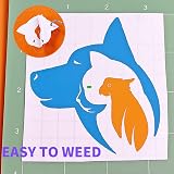 Lya Vinyl 14 Pack Permanent Vinyl Sheets 14 Glossy Colors for Cricut Silhouette view 5