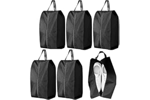 CJWLKJ 5Pcs Large Travel Shoe Bags Portable Travel Gifts Shoe Organizer with Zipper Closure, Waterproof Nylon Shoe Storage Or