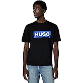 Hugo Mens Logo Stripe Cotton Crew Neck T-Shirt