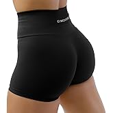 Gymreapers Halo Seamless Shorts for Women - Squat Proof High Waisted Glute Scrunch, Quick Drying Biker, Yoga Running Gym
