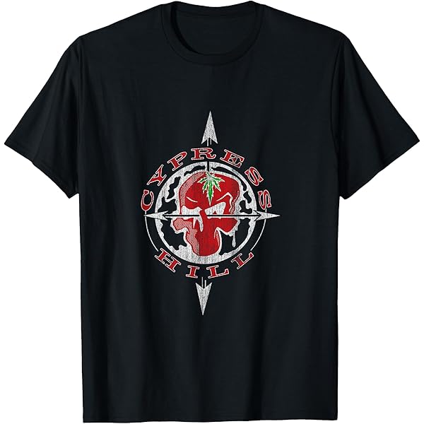 Amazon.com: Cypress Hill - Og Skull N Compass T-Shirt