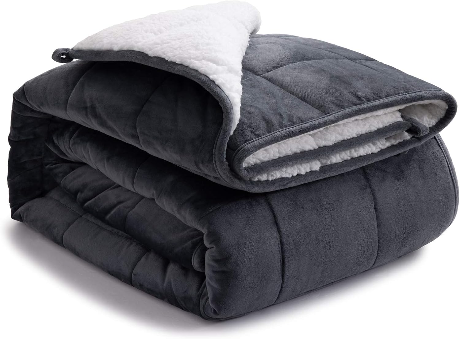 Bedsure Sherpa Weighted Blanket 20lbs for Adult, 60” x 80” Queen Size