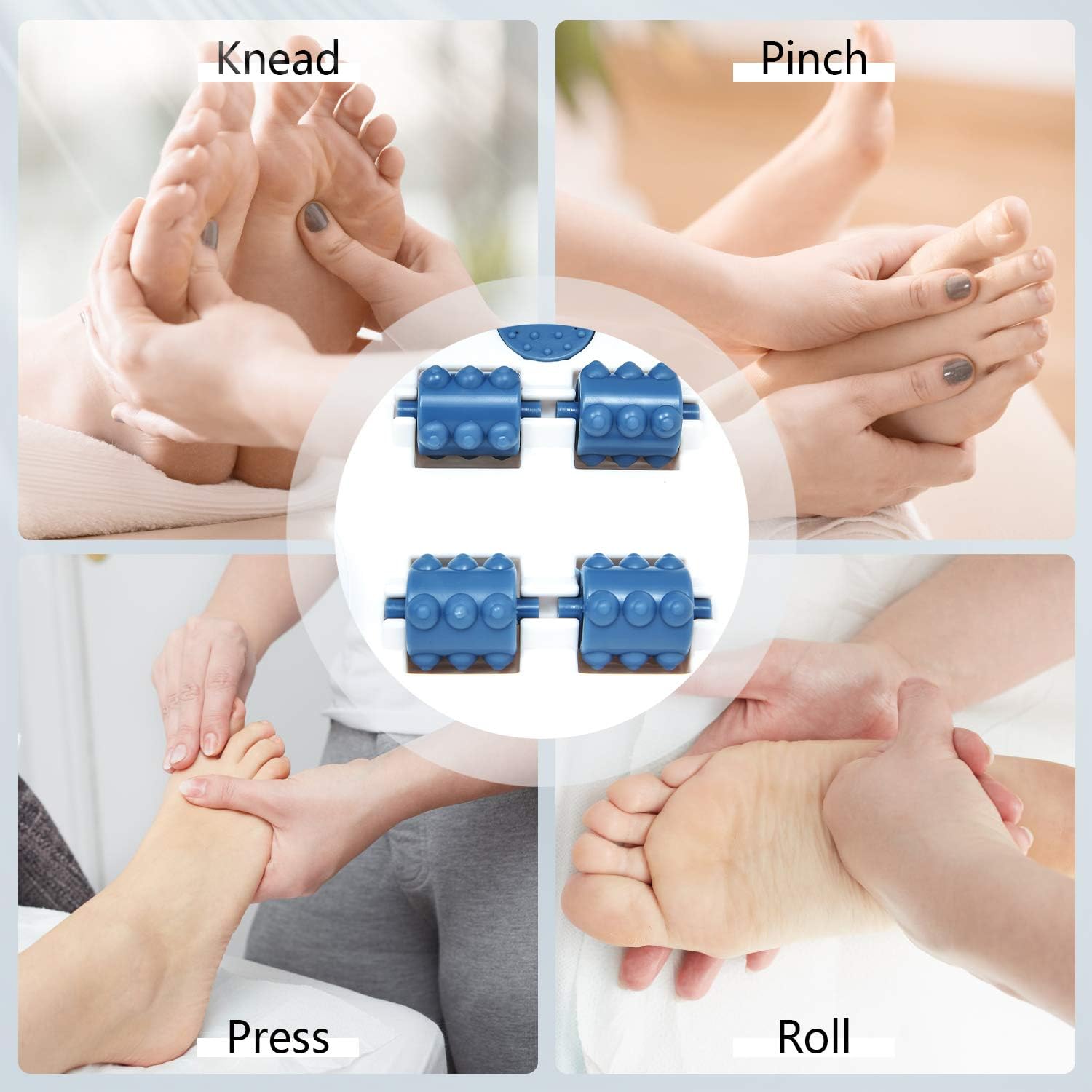 MaxKare Foot Bath, Foot Spa Massagers with Heat & Bubble & Vibration, Temperature Control, Foot Pedicure Tub with16 Masssage Rollers, Relief Feet Stress Massager for Home Use: Beauty