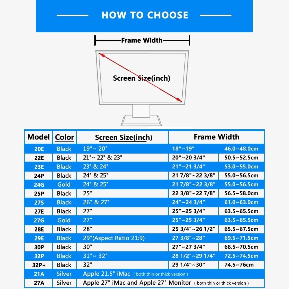 iLooker 25P 25-inch Thick Frame LCD LED Video Monitor Hood Sunshade Sunhood for Dell HP Viewsonic Philips Samsung LG EIZO NEC ASUS ACER BENQ AOC LENOVO iMac - Image 4