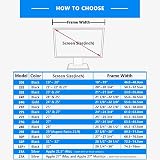 iLooker 23E 23 24 inch Ultra-Slim LCD LED Monitor Hood Sunshade Black PU view 3