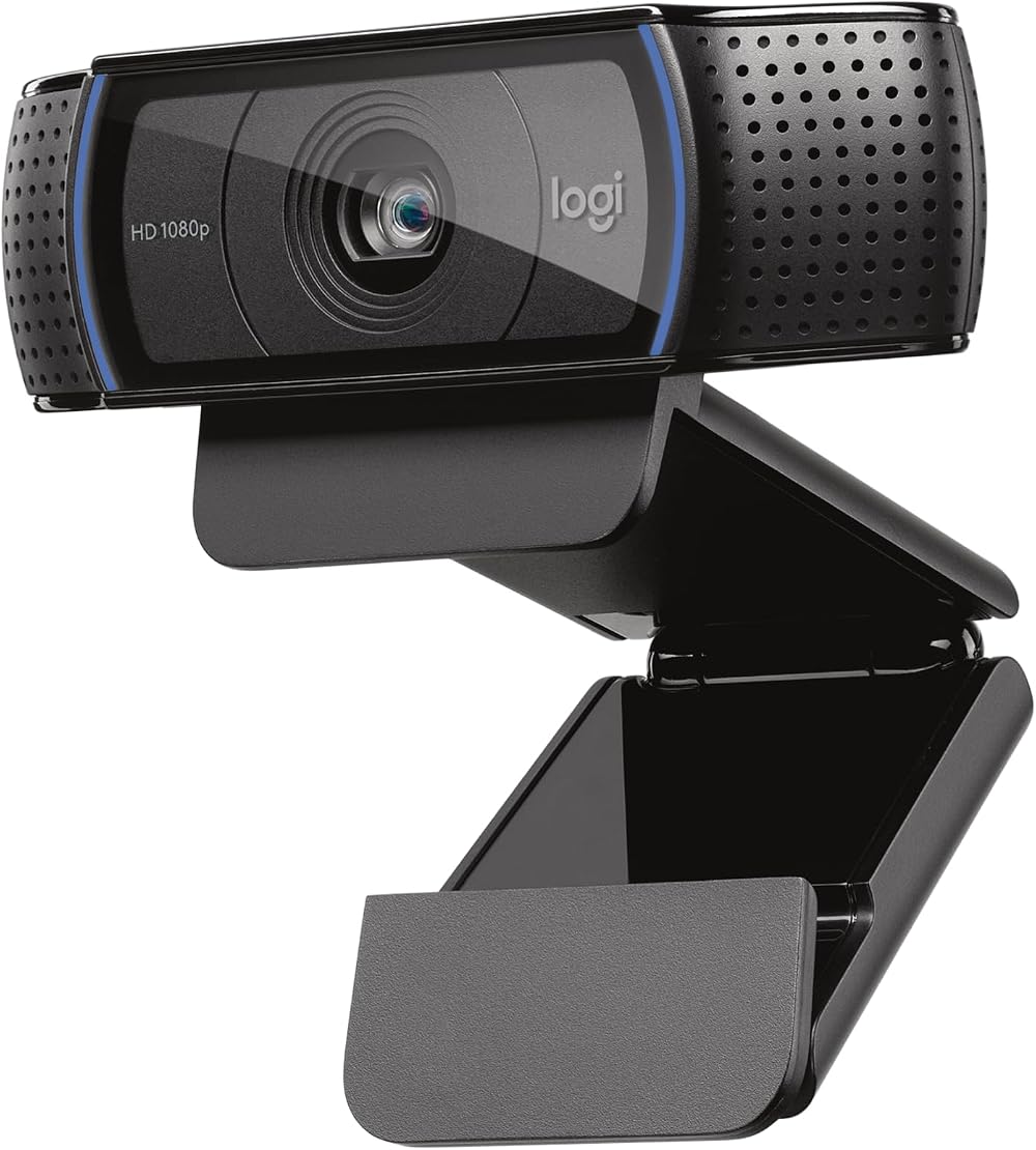 Logitech C920S HD Pro Webcam Full 1080p 30fps Privacy Shutter Dual Microphones