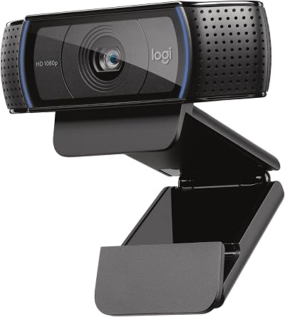 Logitech C920S HD Pro Webcam Full 1080p 30fps Privacy Shutter Dual Microphones