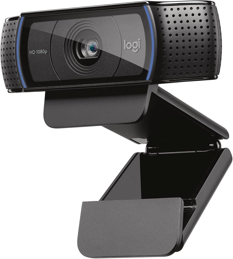 Logitech C920S HD Pro Webcam Full 1080p 30fps Privacy Shutter Dual Microphones