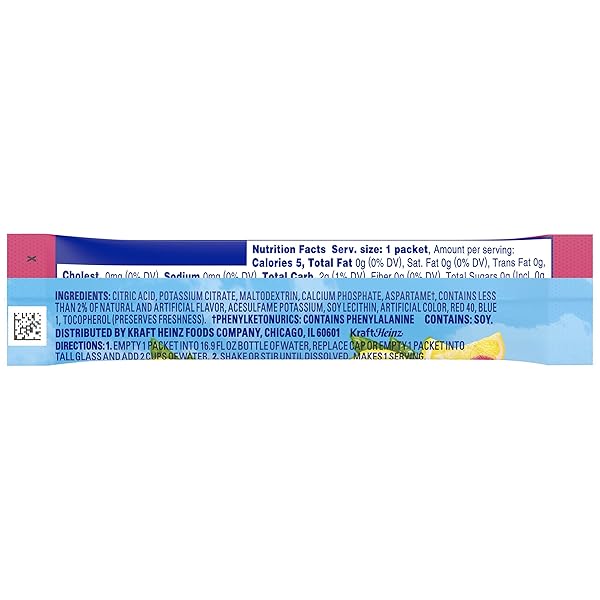 CRYSTAL LIGHT SUGAR-FREE RASPBERRY LEMONADE ON-THE-GO POWDERED DRINK MIX 10 COUNT