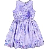 Disney Frozen 2 Girls Elsa and Anna Lavender Kids Sleeveless Dress