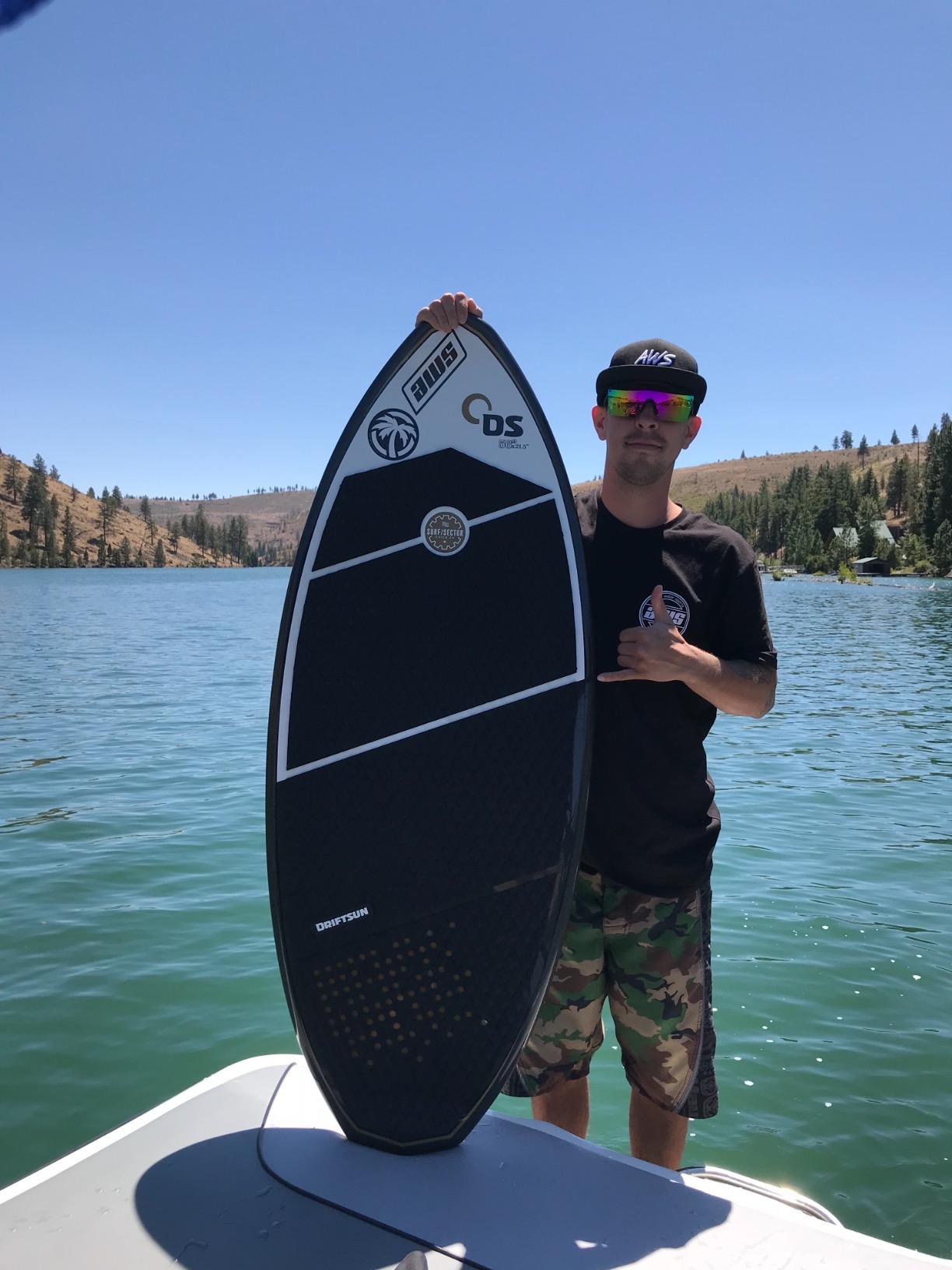 42/mo Finance Driftsun Fifty50 Wakesurf Board 4' 9" Carbon Fiber