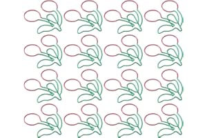 20Pcs Paper Clips, Cherry Shaped Bookmarks Planner Clips, Anti Rust Electroplating Iron Wire, Ideal for Office, School Suppli